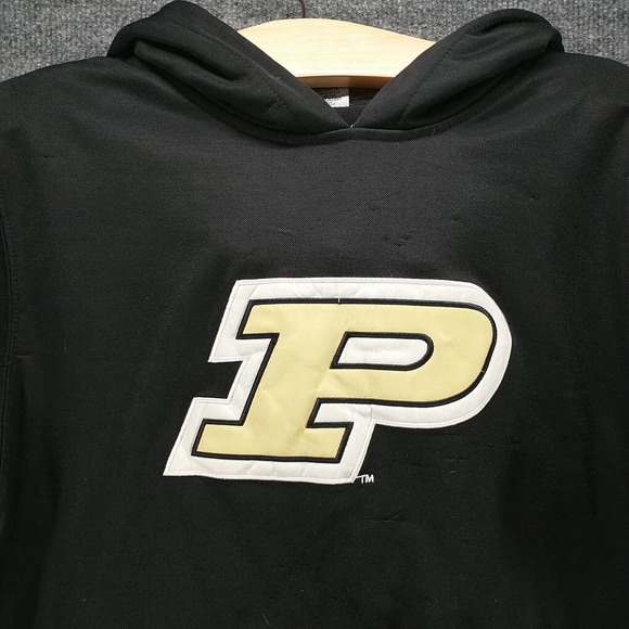Stadium Athletics Youth Purdue Boilermakers Hoodie Black M 12-14 Embroidered - Picture 2 of 16